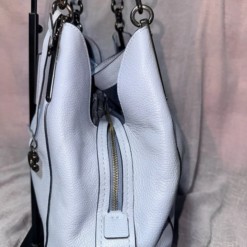 Coach 3-Compartment Satchel in Stunning Light Blue 💙👜